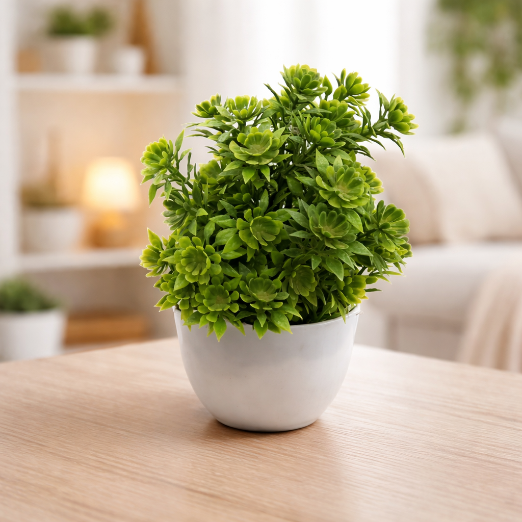 Artificial Succulent Real Touch Ball Cactus Flower Foliage Plant Decor